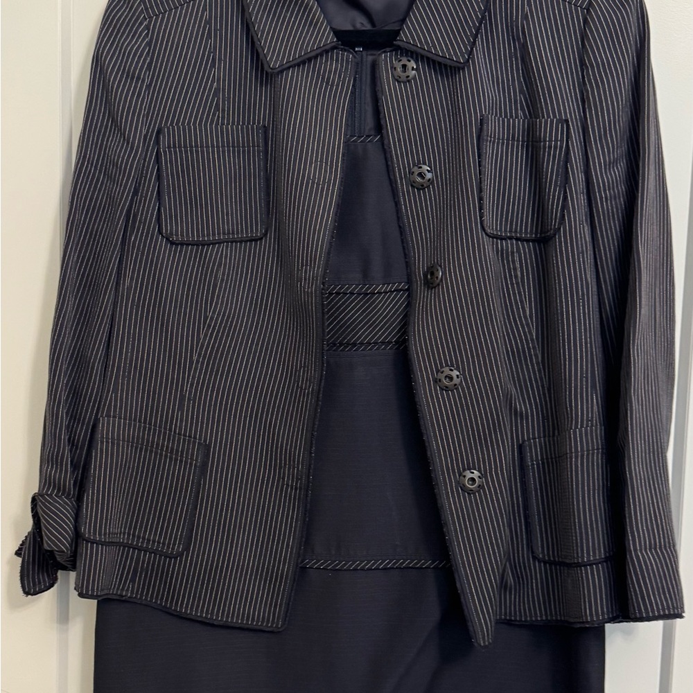 Akris Punto Pinstripe Blazer and Dress Set